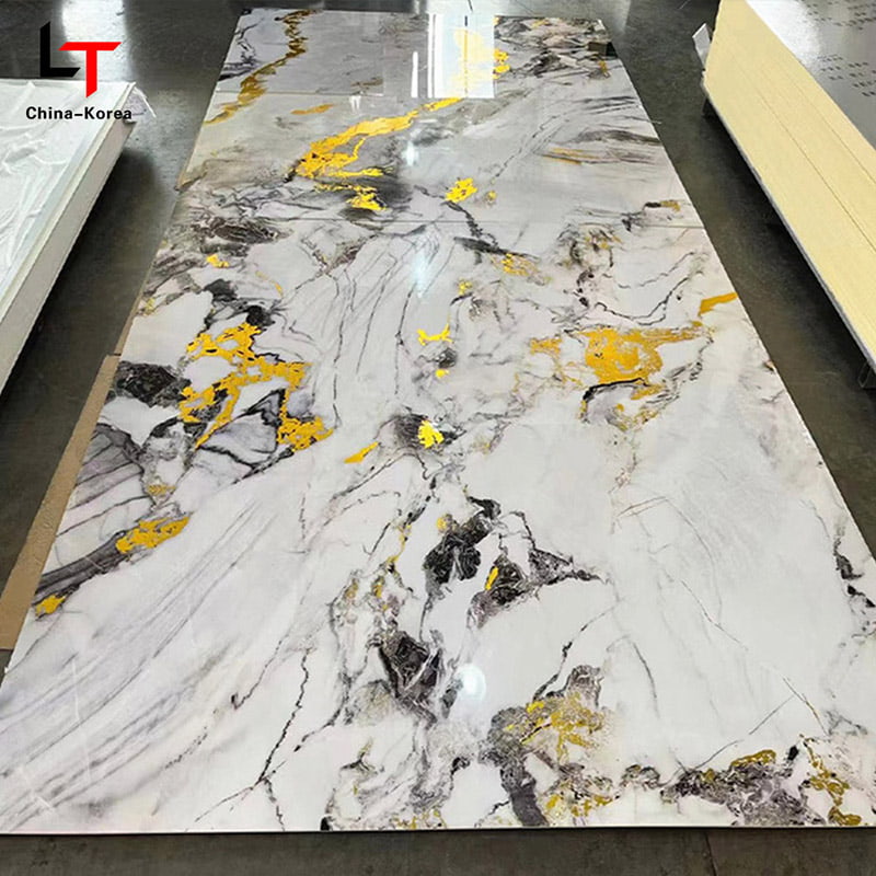 집 사무실 디자인 장식을 위한 고광택 끝을 가진 실내 벽 패널 훈장을 위한 방수 1220×2440mm 3mm PVC UV 널