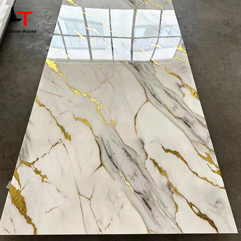 집 사무실 디자인 장식을 위한 고광택 끝을 가진 실내 벽 패널 훈장을 위한 방수 1220×2440mm 3mm PVC UV 널