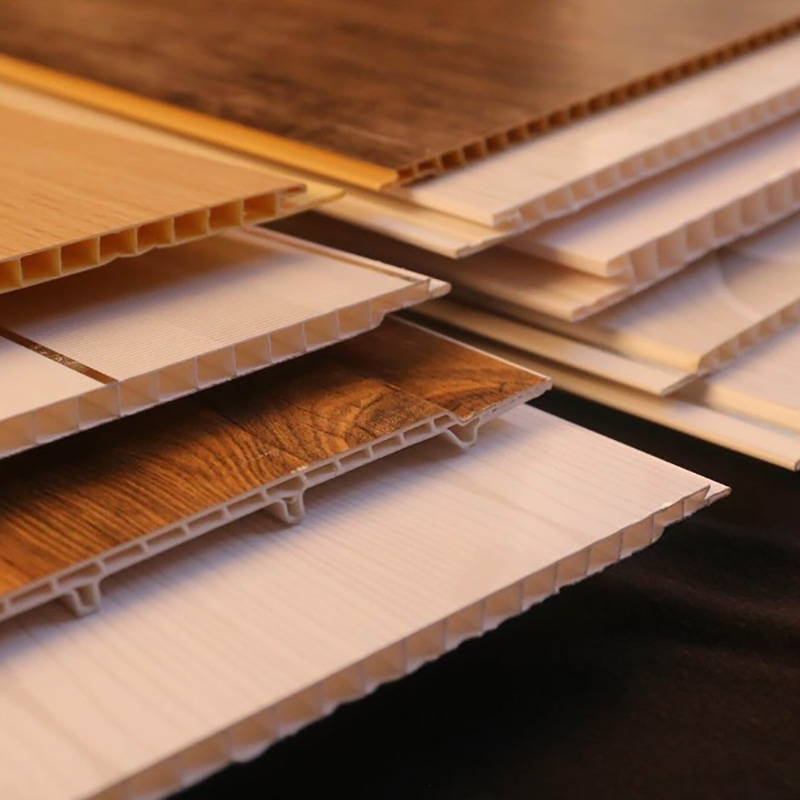 환경 친화적인 대나무 나무 섬유 통합 벽 패널 600x9mm PVC WPC 내구성 다목적 현대 인테리어 디자인 쉬운 설치