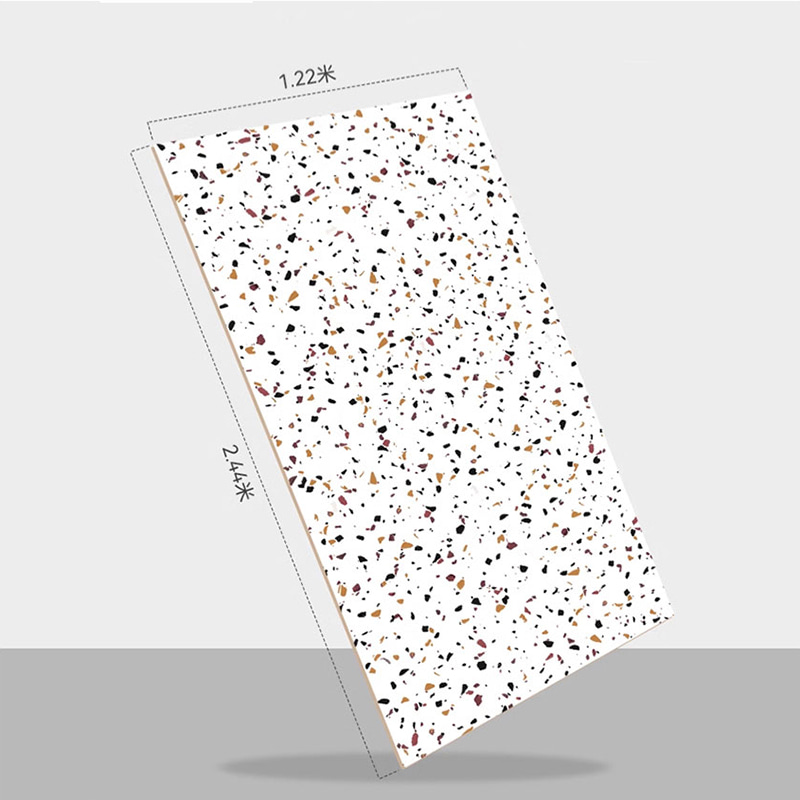 1220mm×2440mm 유연한 PVC 플라스틱 대체 대리석 SPC 벽면 및 보드 인공 모조 대리석 UV 코팅 PVC 대리석 시트