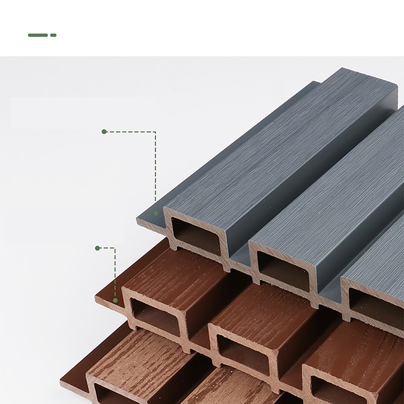 옥외와 목욕탕 정면을 위한 반대로 미끄러짐 솔질한 석쇠 외부 판금 벽을 가진 방수 PVC WPC 홈이 있는 벽 패널