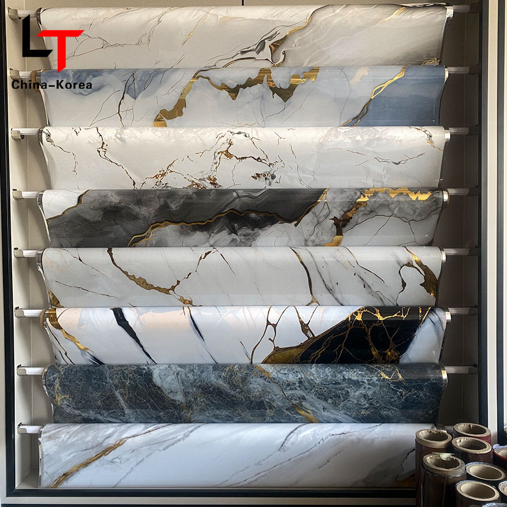 3D 5D 인쇄 적층 열전달 필름 PVC 가구 장식 필름 도어 벽 패널 WPC UV 보드 용 진공 프레스 포일