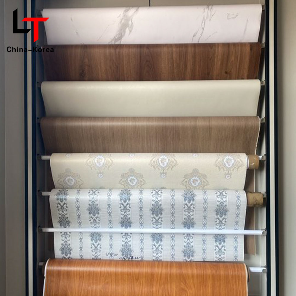 3D 5D 인쇄 적층 열전달 필름 PVC 가구 장식 필름 도어 벽 패널 WPC UV 보드 용 진공 프레스 포일