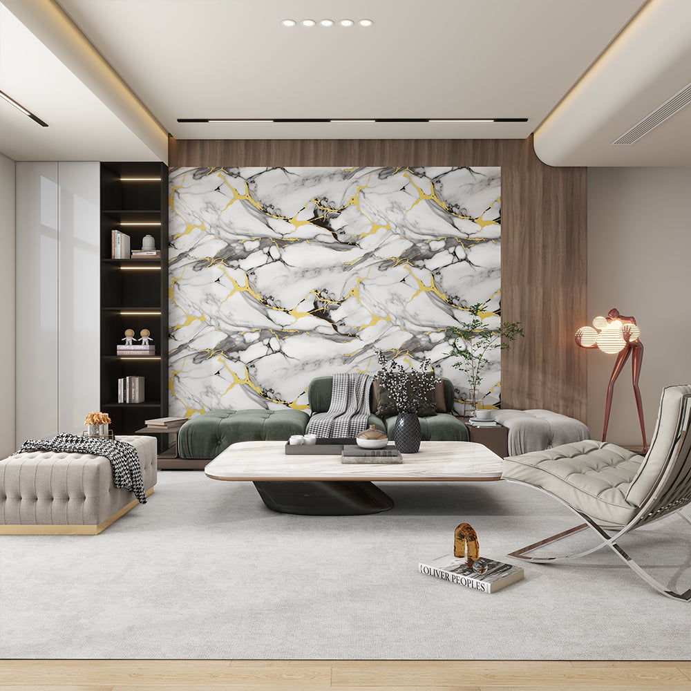 현대 높은 광택 대리석 벽지 롤 PVC 자기 접착제 방수 인테리어 홈 인테리어 대리석 시트 스티커