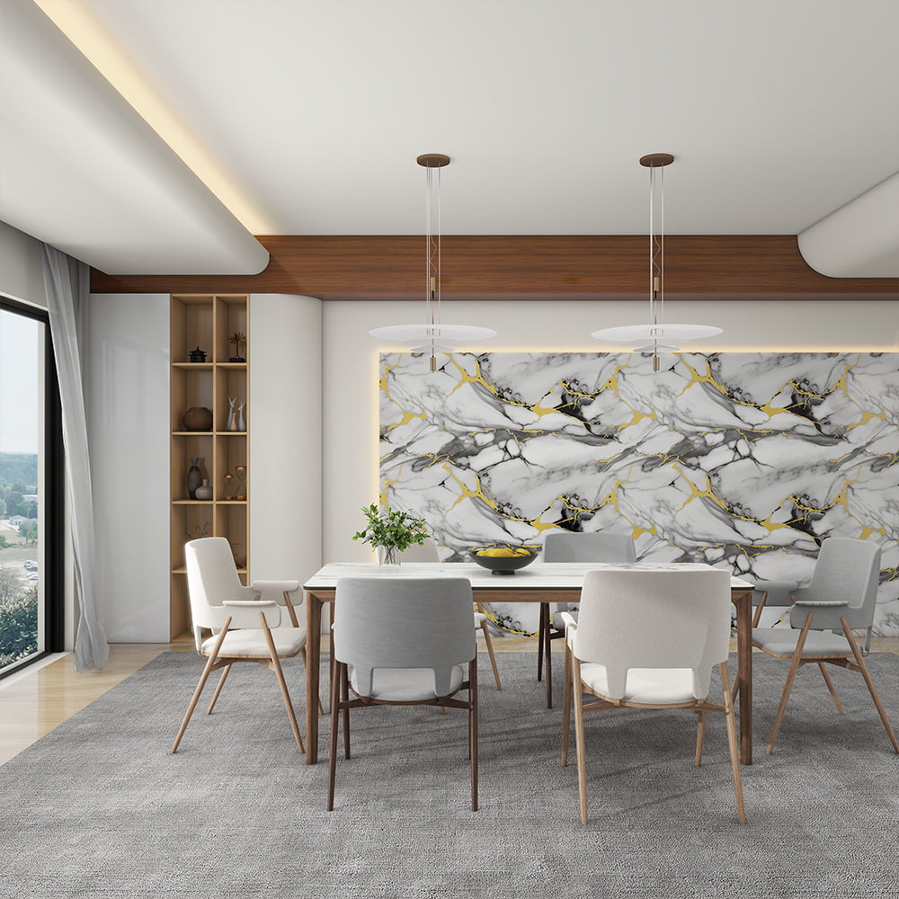 현대 높은 광택 대리석 벽지 롤 PVC 자기 접착제 방수 인테리어 홈 인테리어 대리석 시트 스티커