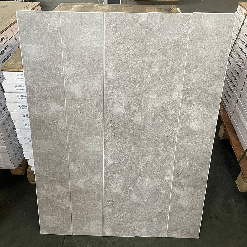 흰색과 검정색 대리석 나무 곡물 엄밀한 코어 인터록 클릭 잠금 비닐 판자 바닥 Piso PVC 인테리어 클릭 Piso SPC 바닥재