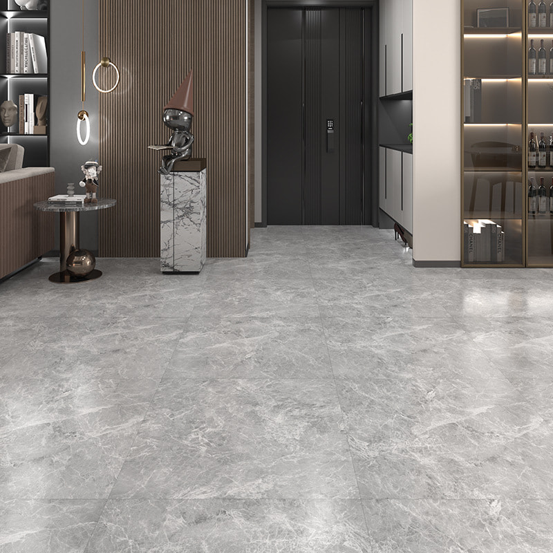 흰색과 검정색 대리석 나무 곡물 엄밀한 코어 인터록 클릭 잠금 비닐 판자 바닥 Piso PVC 인테리어 클릭 Piso SPC 바닥재