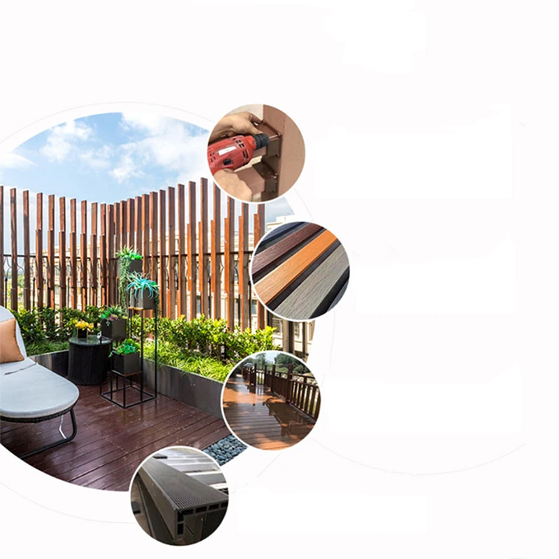 DIY 바닥에 스냅 야외 방수 Wpc 파티오 복합 엔지니어링 바닥재 연동 갑판 타일 보드